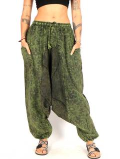 Pantalón harem unisex con esencia libre y caída fluida, para comprar al por mayor o detalle.[PAEV61]