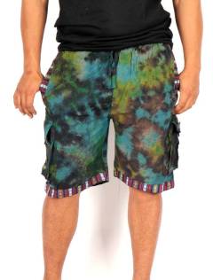 Bermuda tie dye con esencia libre y detalles étnicos, para comprar al por mayor o detalle.[PAEV63]