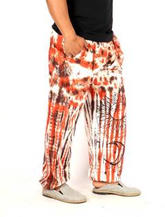 Pantalón jogger tie dye sol y luna con energía cósmica, para comprar al por mayor o detalle.[PAEV74]