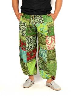 Jogger patchwork unisex con esencia artesanal, para comprar al por mayor o detalle.[PAEV77]