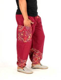 Pantalón jogger unisex con detalles étnicos, para comprar al por mayor o detalle.[PAEV81]