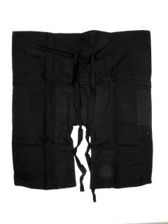 Modelo: Negro Pantalones Hippie Harem - Versión corta del clásico PAFHP - Modelo Negro