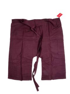 Modelo: Granate Pantalones Hippie Harem - Versión corta del clásico PAFHP - Modelo Granate