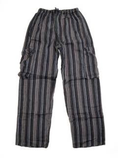 Pantalones Hippies - Pantalón 100% algodón PAHC27 - Modelo Negro