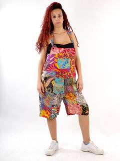 Peto Hippie Patchwork Corto,  para comprar al por mayor o detalle  en la categoría de Ropa Hippie Bohemia de Mujer | ZAS. [PAHC30C]