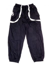 Modelo: Negro Pantalones Hippies - Pantalón hippie 100% PAHC31 - Modelo Negro