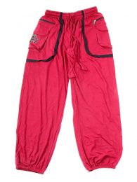 Modelo: Rojo Pantalones Hippies - Pantalón hippie 100% PAHC31 - Modelo Rojo