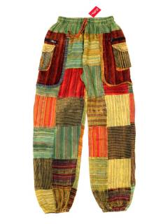 Pantalones Hippies - Pantalón 100% algodón PAHC32 - Modelo Verdoso