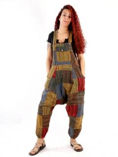 Peto Hippie patchwork Rayas,  para comprar al por mayor o detalle  en la categoría de Ropa Hippie de Mujer | ZAS. [PAHC38]