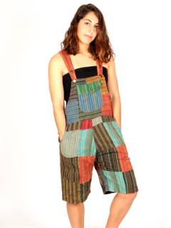 Detalle no seleccionable para compra Monos, Petos y Vestidos largos - Peto hippie corto de algodón PAHC38C.