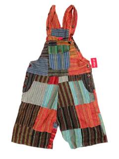 Detalle no seleccionable para compra Monos, Petos y Vestidos largos - Peto hippie corto de algodón PAHC38C.