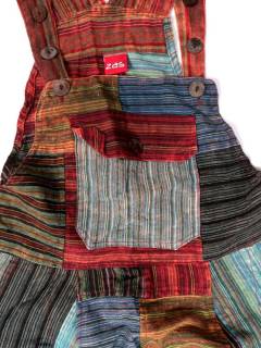 Detalle no seleccionable para compra Monos, Petos y Vestidos largos - Peto hippie corto de algodón PAHC38C.