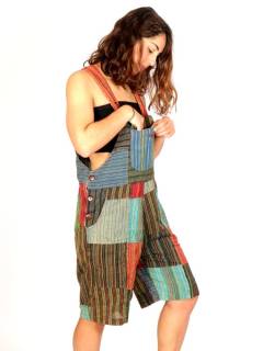 Detalle no seleccionable para compra Monos, Petos y Vestidos largos - Peto hippie corto de algodón PAHC38C.