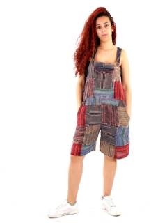 Detalle no seleccionable para compra Monos, Petos y Vestidos largos - Peto hippie corto de algodón PAHC38C.