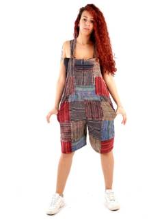 Detalle no seleccionable para compra Monos, Petos y Vestidos largos - Peto hippie corto de algodón PAHC38C.