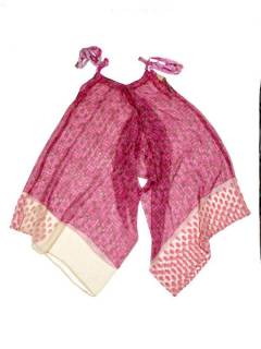 Outlet Ropa Hippie - Peto - pantalón vestido PAHC41 - Modelo Fucsia