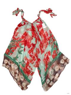 Modelo: Rojo Monos, Petos y Vestidos largos - Peto - pantalón vestido PAHC41 - Modelo Rojo