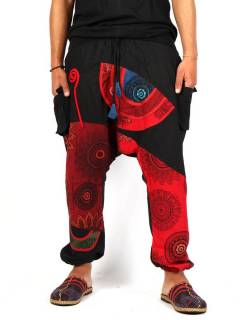 Pantalones Hippies - Pantalón Hippie étnico PAHC44.