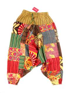 Modelo: Verde Pantalones Hippie Harem - Pantalón UNISEX hippie, PAHC45 - Modelo Verde