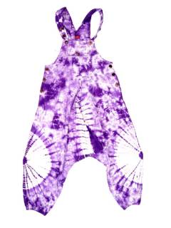 Monos, Petos y Vestidos largos - Peto Largo Tie Dye monocolor PAHC46 - Modelo Morado