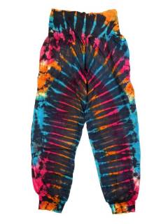 Modelo: Azul Pantalones Hippie Harem - Pantalón hippie tie PAHC47 - Modelo Azul
