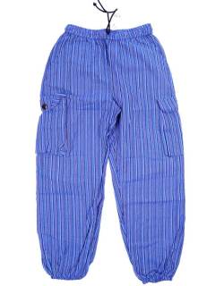 Pantalones Hippies - Pantalón Hippie fabricado PAHC51 - Modelo Azul