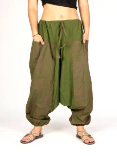 Pantalón Hippie étnico de tiro bajo Unisex [PAHC52]. Pantalones Hippie Harem para comprar al por mayor o detalle  en la categoría de Ropa Hippie Bohemia de Mujer | ZAS.
