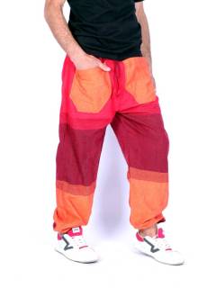 Pantalón Unisex Jogger con Bandas Multicolor [PAHC54]. Pantalones Hippies para comprar al por mayor o detalle  en la categoría de Ropa Hippie Bohemia de Hombre, Artesanal | ZAS.