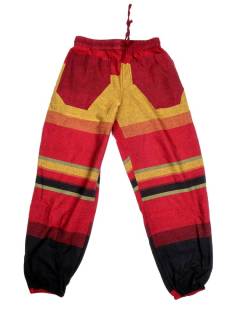 Pantalones Hippies - Este Pantalón Jogger PAHC54 - Modelo Rojo