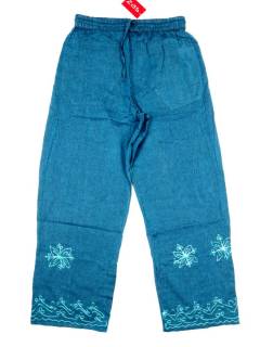 Pantalones Hippie Harem - Este Pantalón Hippie PAHC55 - Modelo Azul