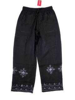 Pantalones Hippie Harem - Este Pantalón Hippie PAHC55 - Modelo Negro