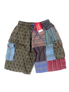 Modelo: M252 Pantalones Hippies - Pantalón corto artesanal PAHC56 - Modelo M252