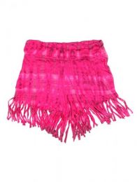 Modelo: Rosa Pantalones Cortos de Rayón - Pantalón corto hippie PAJO10 - Modelo Rosa