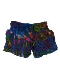 Modelo: Azul Pantalón corto hippie Mod Azul