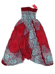 Pantalones Hippie Harem - Pantalón hippie ancho PAPA01 - Modelo Rojo
