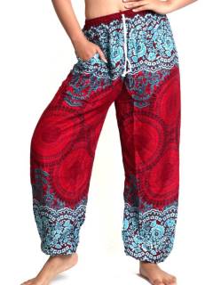 Pantalon amplio rayón mandalas,  para comprar al por mayor o detalle  en la categoría de Ropa Hippie de Mujer | ZAS. [PAPA02]