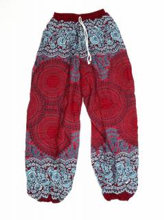 Pantalones Hippie Harem - Pantalón unisex hippie PAPA02 - Modelo Rojo