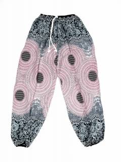 Modelo: Negro Pantalones Hippie Harem - Pantalón unisex hippie PAPA02 - Modelo Negro