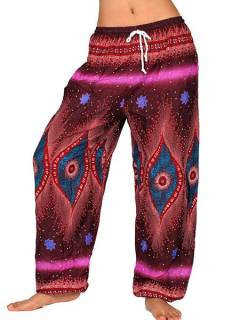 Pantalon amplio rayón estampado Psicotrip,  para comprar al por mayor o detalle  en la categoría de Ropa Hippie de Mujer | ZAS. [PAPA04]