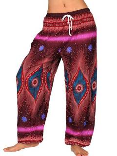 Pantalon amplio rayón estampado Psicotrip, para comprar al por mayor o detalle.[PAPA04]