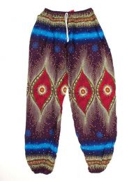 Modelo: Morado Pantalones Hippie Harem - Pantalón unisex hippie PAPA04 - Modelo Morado