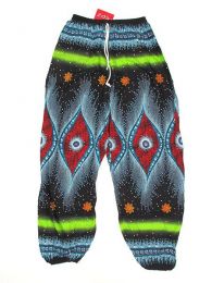 Pantalones Hippie Harem - Pantalón unisex hippie PAPA04 - Modelo Negro