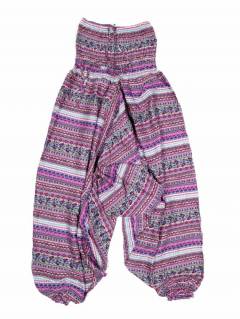 Pantalones Hippie Harem - Pantalón hippie ancho PAPA06 - Modelo Morado