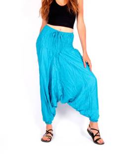 Pantalon Harem rayón liso PAPA12 para comprar al por mayor o detalle  en la categoría de Ropa Hippie de Mujer | ZAS.