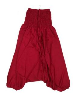 Modelo: Granate Monos Petos y Vestidos largos - Mono hippie ancho y tiro muy PAPA12-M - Modelo Granate