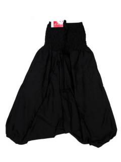 Pantalones Hippie Harem - Pantalón hippie ancho PAPA12 - Modelo Negro