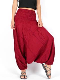 Pantalon Harem rayón liso PAPA12 para comprar al por mayor o detalle  en la categoría de Ropa Hippie de Mujer Artesanal | ZAS.