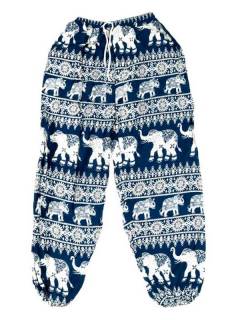 Pantalones Hippie Harem - Pantalón unisex hippie PAPA16 - Modelo Azul