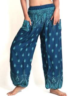 Pantalon amplio estampado étnico,  para comprar al por mayor o detalle  en la categoría de Ropa Hippie Bohemia de Mujer | ZAS. [PAPA20]
