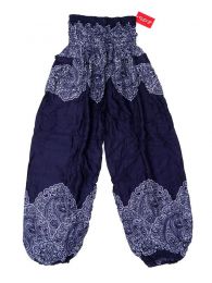 Pantalones Hippie Harem - Pantalón unisex hippie PAPA21 - Modelo Azul